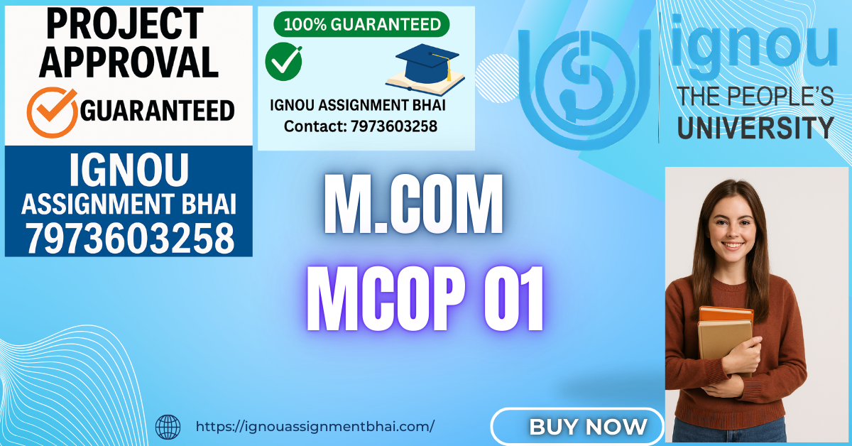IGNOU MCOM PROJECT