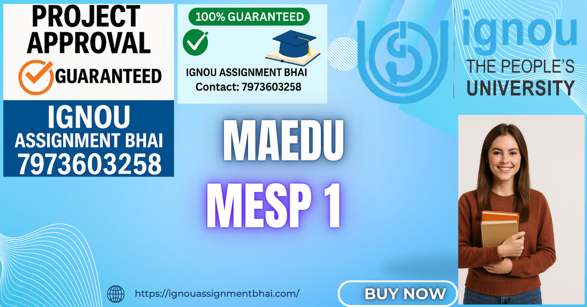 IGNOU MAEDU PROJECT
