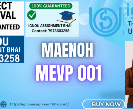 IGNOU MAENOH PROJECT
